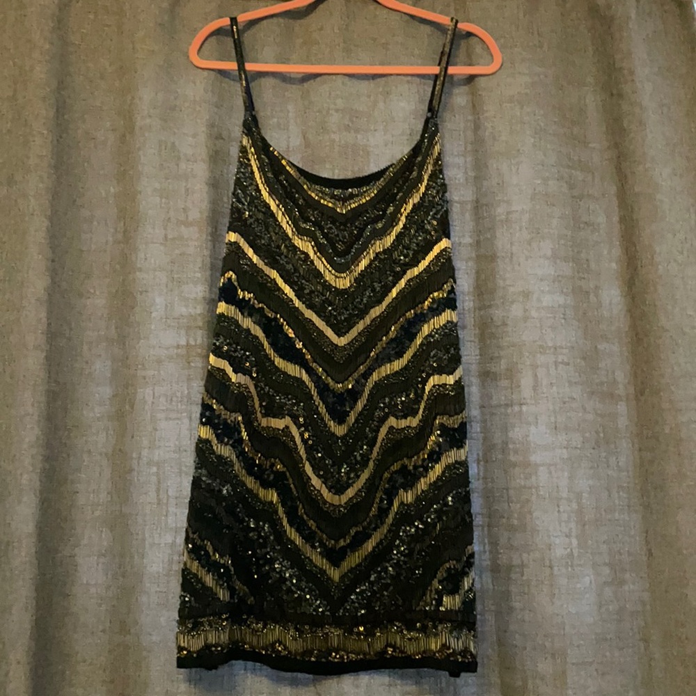 NYE: All Saints Sequin Tank dress